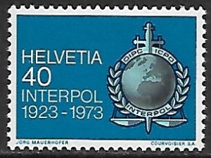 Switzerland # 557 - Interpol Emblem - MNH.....{V}
