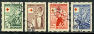 FINLAND 1946 RED CROSS Semi Postal Set Sc B74-B77 VFU