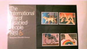 GREAT BRITAIN PRESENTATION PACK MNH: INTERNATIONAL YEAR OF DISABLED PEOPLE