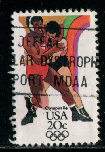 2084 US 20c Summer Olympics, used