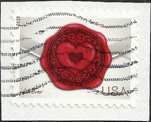 # 4741 USED ENVELOPE WITH WAX SEAL