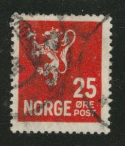 Norway Scott 120 used 25o 1926 stamp 