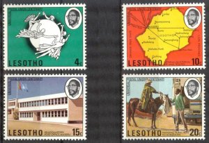 Lesotho 1974 100 Years of UPU Universal Postal Union set of 4 MNH
