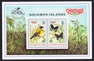 Solomon Is. Birds Butterflies Christmas MS SG#MS902 SC#861