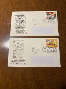 U.S. Scott Comic Strip Classics PCS First Day Covers (4)