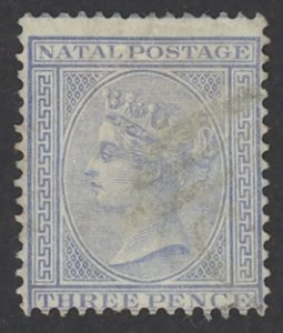 Natal Sc# 52 Used 1874-1878 3p Queen Victoria