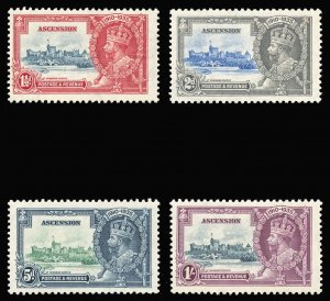 Ascension 1935 KGV Silver Jubilee set complete MNH. SG 31-34. Sc 33-36.