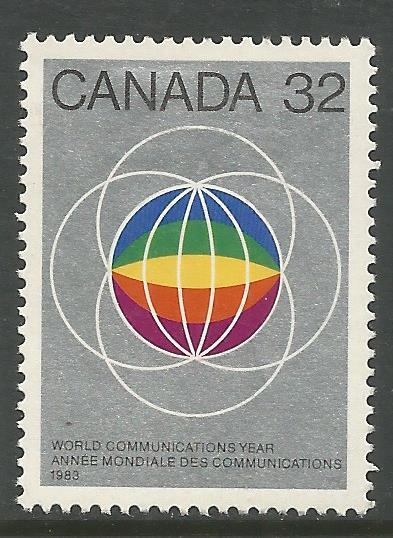 CANADA  976  MINT HINGED,  WORLD COMMUNICATIONS YEAR