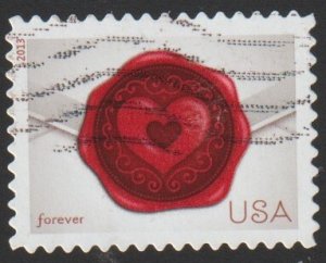 SC# 4741 - (46c) - Sealed with Love - Used Off Paper