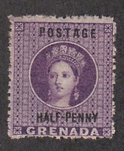 Grenada # 8, Queen Victoria, Mint Hinged, 1/3 Cat.
