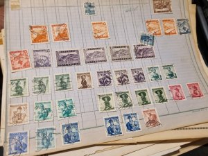 Huge Old Collection Of Europe Stamps. Austria, Germany, Monaco, Chzec used #1079