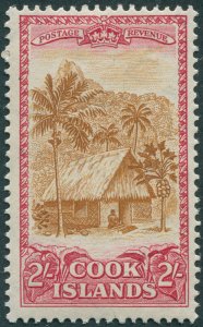 Cook Islands 1949 2s yellow-brown & carmine SG158 MNH