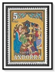 Andorra Spanish #78 Christmas MNH