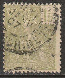 Indochina 1904 Sc 37 used