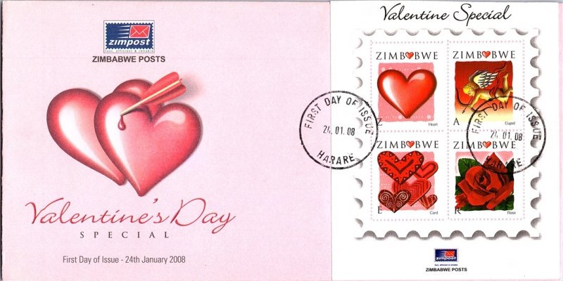 Zimbabwe, Worldwide First Day Cover, Flowers