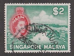 Singapore # 41, Singapore River, Used,  1/3 Cat.