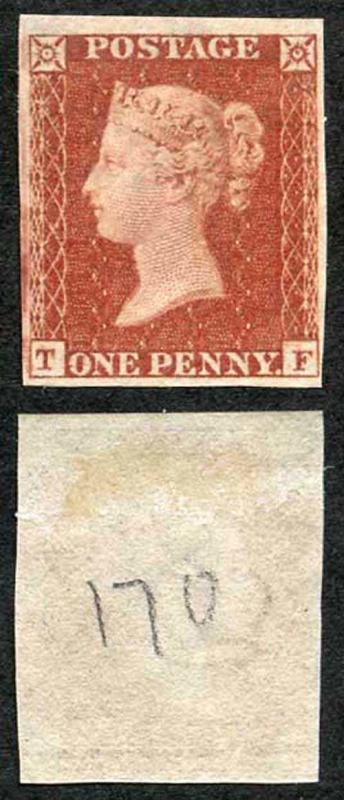 1841 Penny Red (TF) Plate 170 Imprimatur Cat 1350 pounds