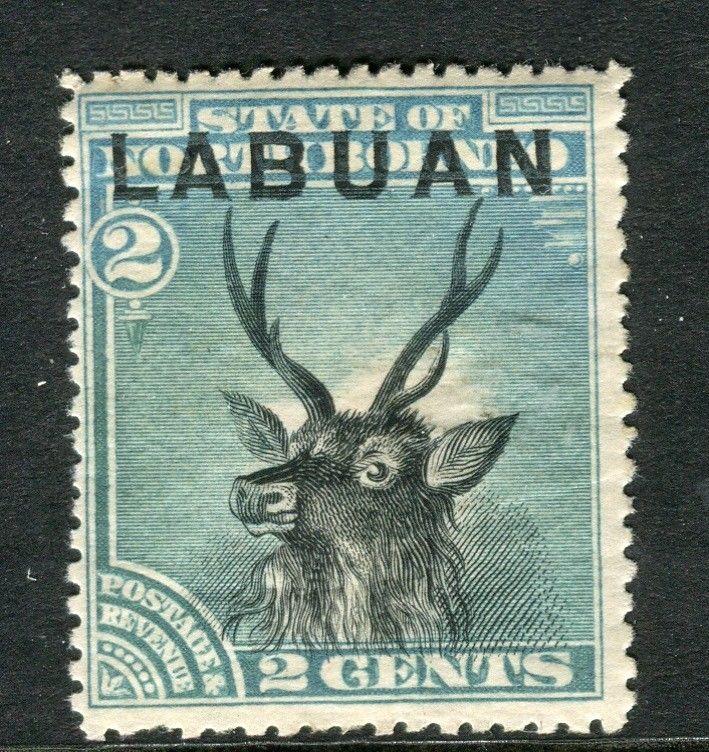 LABUAN; 1894 classic Pictorial issue fine unused 2c. value