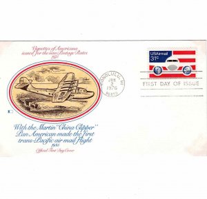 USA 1976 Sc C90 FDC Airmail 31c First Day Cover Fleetwood Cachet United States