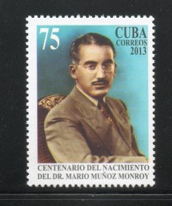 CUBA Sc# 5428  DR MARIO MUNOZ MONROY  2013  MNH mint