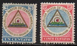 El Salvador Sc #175-176 Mint Hinged