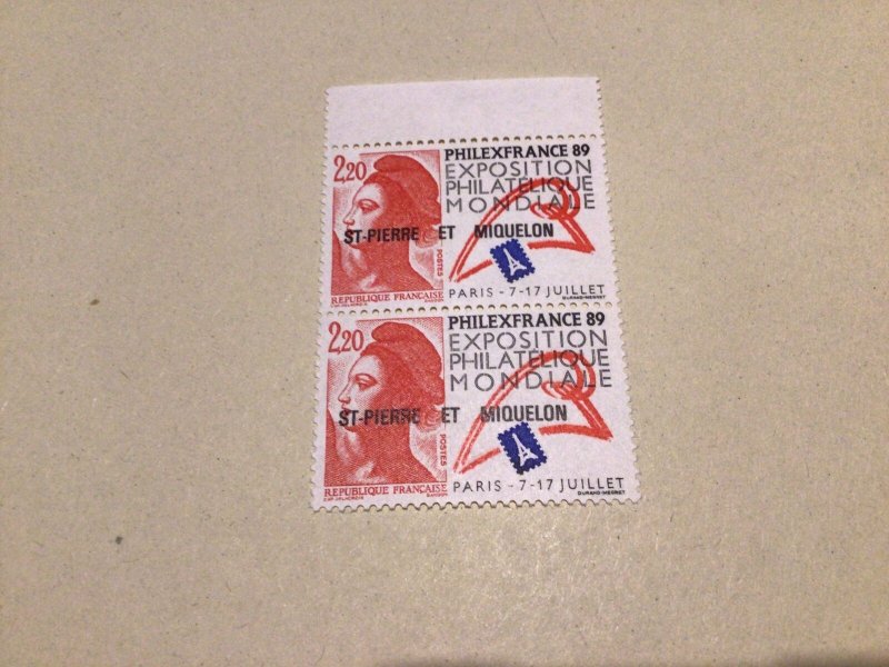 Saint Pierre & Miquelon Philexfrance Mint never hinged stamps  Ref A82