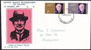 NEW ZEALAND 1971 Rutherford FDC.............................................E988