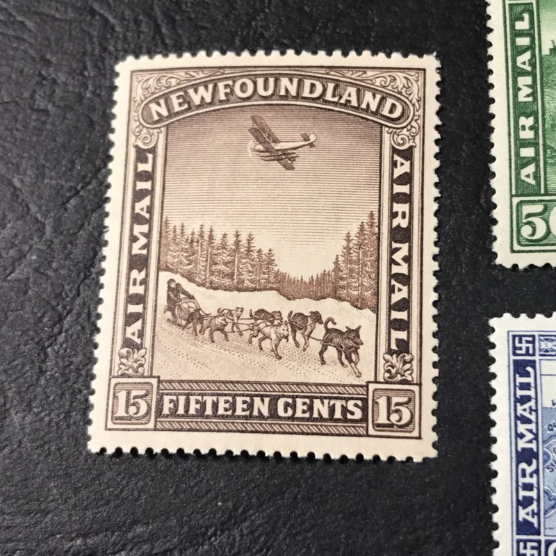 NEW FOUNDLAND # C6-C8--MINT/HINGED----COMPLETE SET--AIR-MAIL--1931