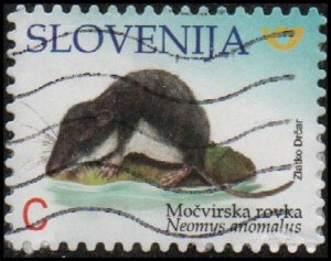 Slovenia 1288 - Used - C (1.17€) Mediterranean Water Shrew (2018) (cv $2.75)