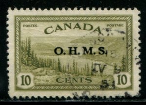 O6 Canada 10c Official, used