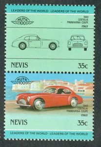 Nevis #297 Classic Cars MNH pair