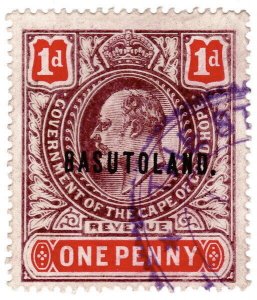 (I.B) Basutoland Revenue : Duty Stamp 1d (1903)