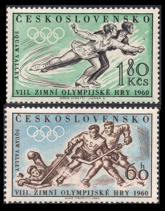 1960 Czechoslovakia 1183-1184 1960 Olympic Games in Squaw Valley 12,00 €