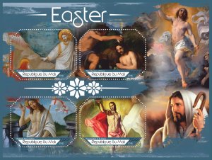 Stamps.  Art, painting, Religion, Easter 2018 1+1 sheets perforated MNH **