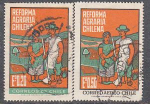 Chile #388 & C281 Used Set