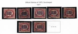 Italy Official Surcharged as Regular Issue, Short Set,Please see the description