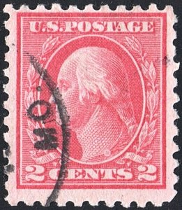 SC#463 2¢ Washington Single (1916) Used