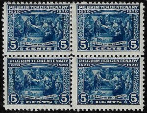 550 Mint,OG,H/NH... Block of 4... SCV $205.00... bottom pair are Never Hinged