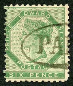 Prince Edward Islands SG17 6d Yellow-green Used