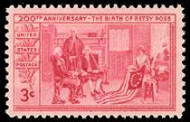 1004 Betsy Ross F-VF MNH single stamp