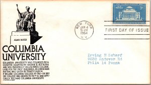 FDC 1954 SC #1029 Anderson Cachet - New York NY - Single - J354