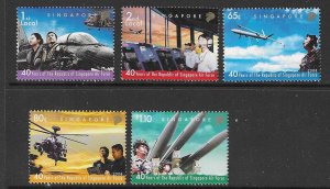 SINGAPORE SG1805/10 2008 SINGAPORE AIR FORCE MNH