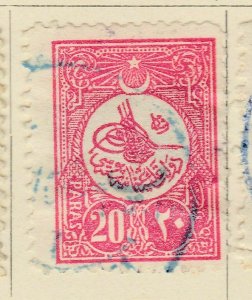 A6P3F368 Turkey Turkey 1909-10 20pa Perf 12 used-