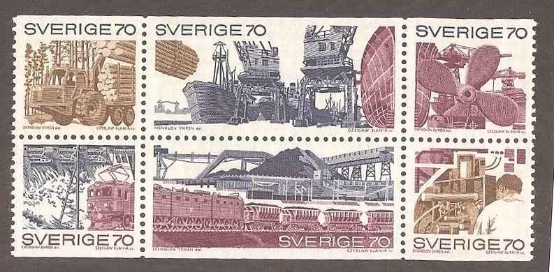 Sweden 866a Mint VF booklet pane Dist gum