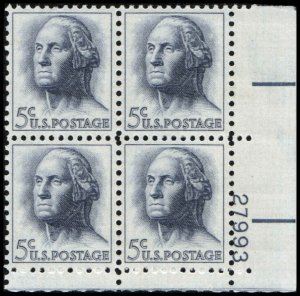 US #1213b WASHINGTON MNH LR PLATE BLOCK #27993