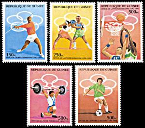 Guinea 1274-1278, MNH, Atlanta Summer Olympic Games