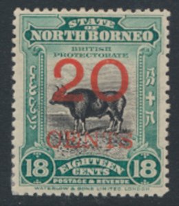 North Borneo  SG 177 SC# 148   MH  perf 13½  see scan & details