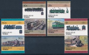 [63589] Tuvalu 1985 Steam Locs - Trains - Railways Nukulaelae MNH