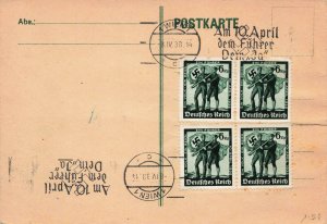 GERMANY 485  2 pairs on first day cover