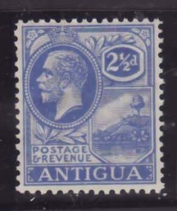 Antigua-Sc#49- id13-unused NH og 2&1/2p ultra KGV-1927-2 light diagonal gum line
